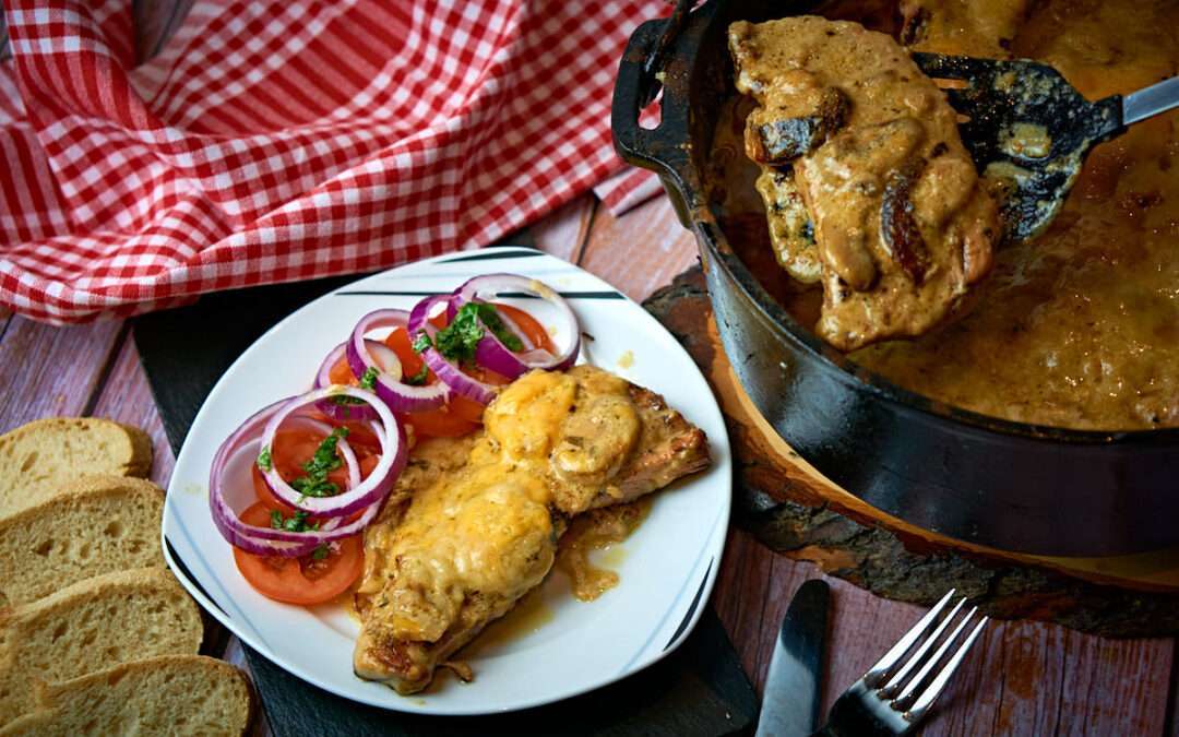 Sahneschnitzel aus dem Dutch Oven