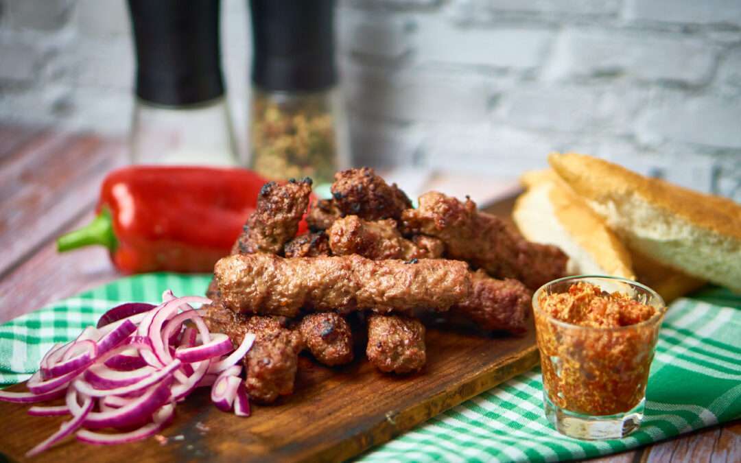 Cevapcici mit Ajvar wie beim Kroaten