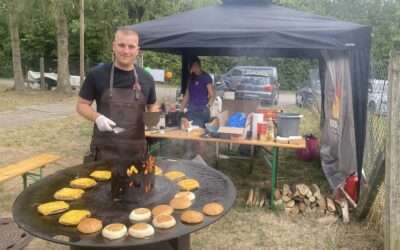 Grillen für eine Einschulung