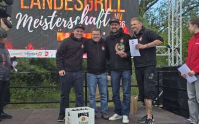 Platz 3 bei der Landesgrillmeisterschaft Mecklenburg-Vorpommern 2026!